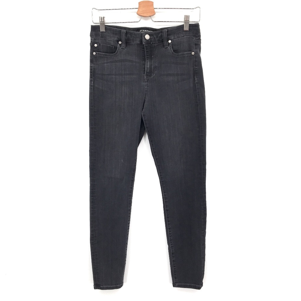 Liverpool Jeans Dark Charcoal Gray High Rise